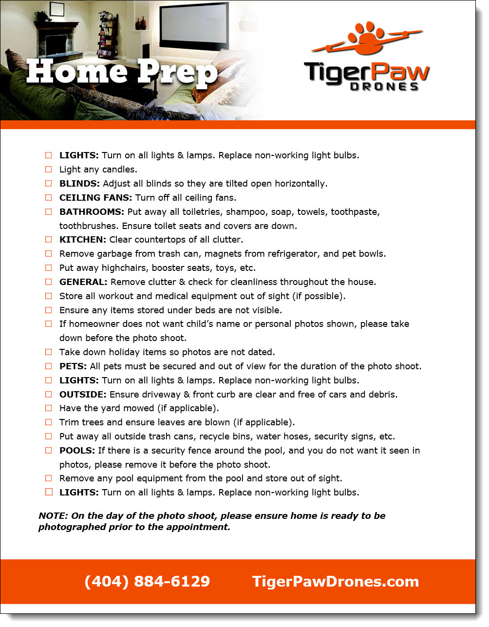 Download Home Prep Checklist